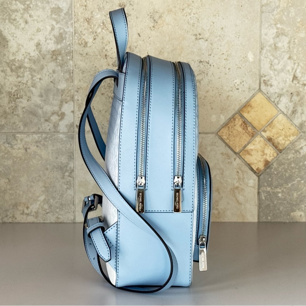 Michael Kors Jaycee MD Backpack MK Ombré Blue Multi - Picture 6 of 14